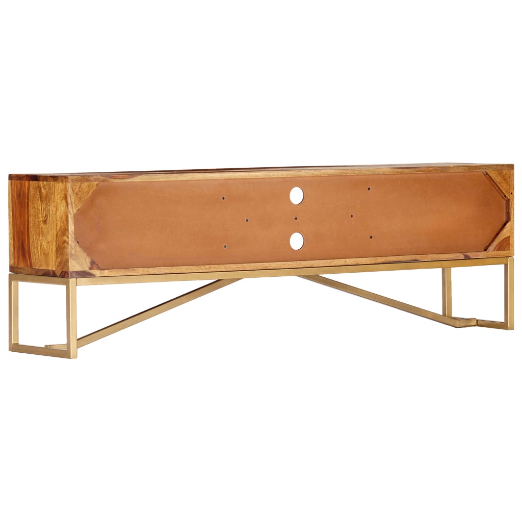 Mobile Porta TV 140x30x45 cm in Legno Massello di Acacia