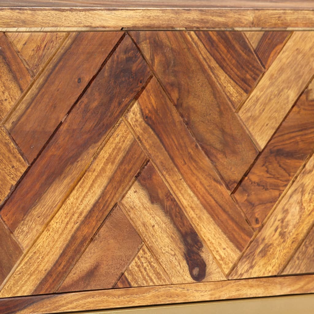 Mobile Porta TV 140x30x45 cm in Legno Massello di Acacia