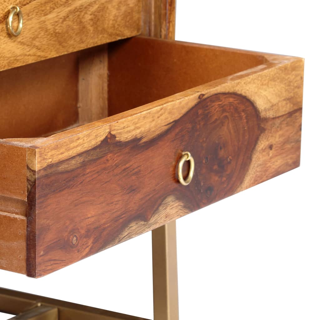 Mobile Porta TV 140x30x45 cm in Legno Massello di Acacia