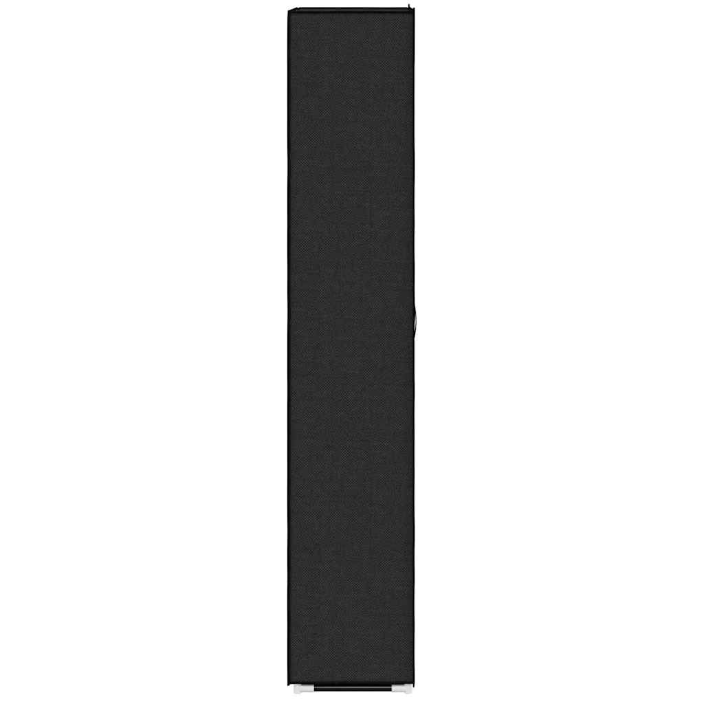 Scarpiera Nera 60x30x166 cm in Tessuto