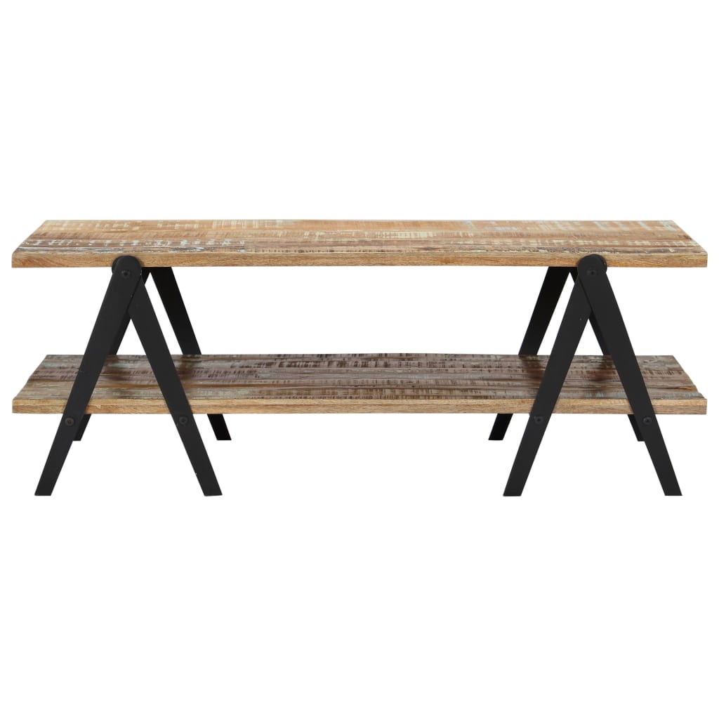Tavolino da Salotto 115x60x40 cm in Legno Massello di Recupero