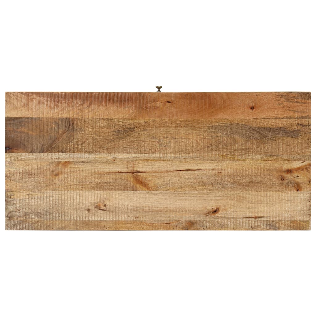 Tavolino da Salotto 110x50x40 cm in Legno Massello di Mango