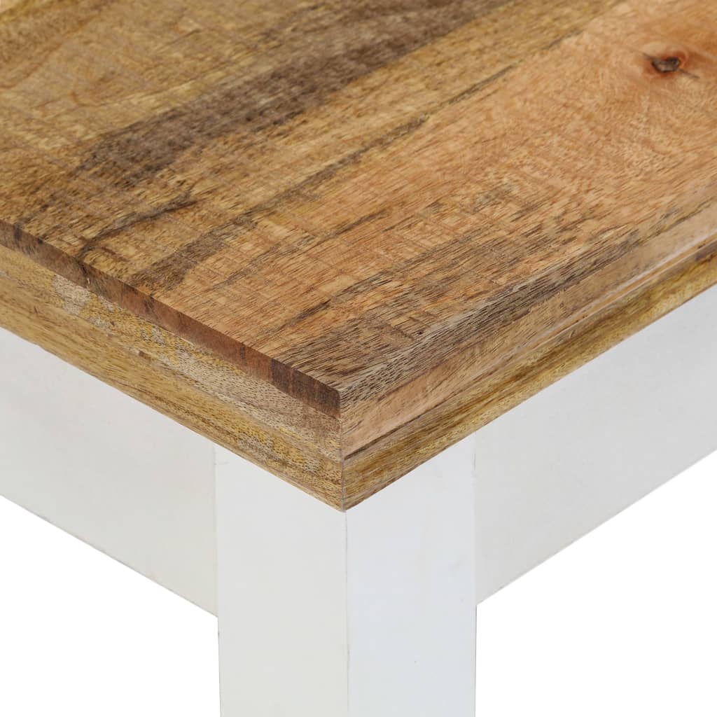 Tavolino da Salotto 110x50x40 cm in Legno Massello di Mango
