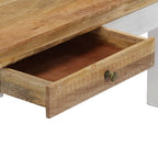 Tavolino da Salotto 110x50x40 cm in Legno Massello di Mango