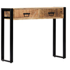 Tavolo Consolle 90x30x75 cm in Legno Massello di Mango