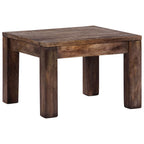 Tavolino da Salotto 50x50x35 cm Legno Massello di Mango