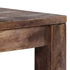 Tavolino da Salotto 50x50x35 cm Legno Massello di Mango