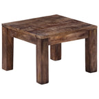 Tavolino da Salotto 50x50x35 cm Legno Massello di Mango