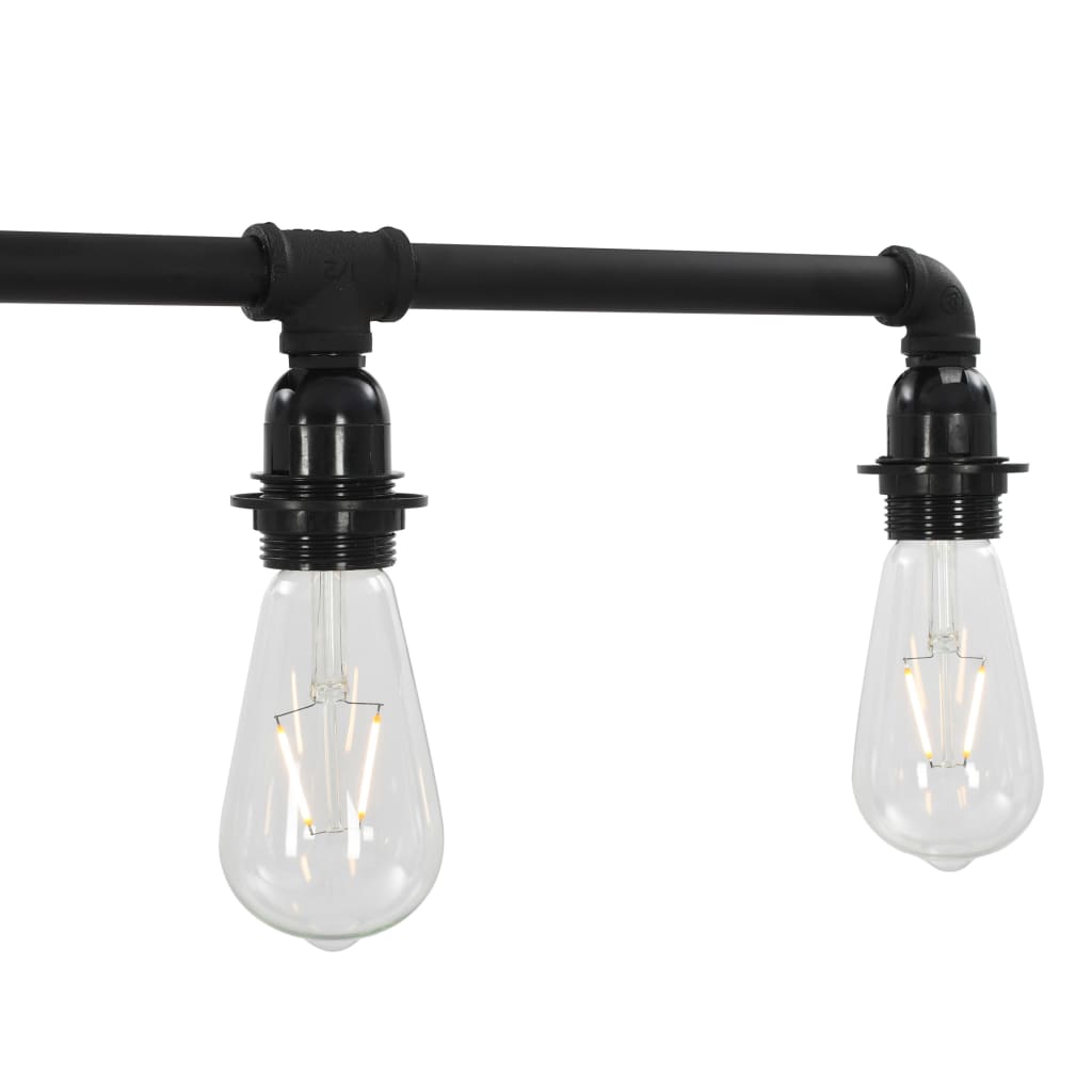 Lampadario Nero per 5 Lampadine E27