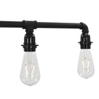 Lampadario Nero per 5 Lampadine E27