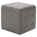 Comodini 2 pz Grigio 30x30x30 cm in Similpelle