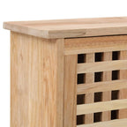 Panca con Scarpiera 55x20x104 cm in Legno Massello di Noce