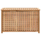Cesto per Biancheria 77,5x37,5x46,5 cm in Legno Massello di Noce