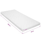 Coprimaterasso 80x200cm Schiuma a Freddo Superficie a Onde 6 cm