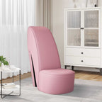 Poltrona a Forma di Scarpa con Tacco in Similpelle Rosa