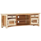 Mobile Porta TV 120x30x40 cm in Legno Massello di Recupero