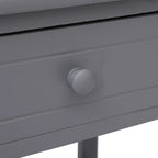 Comodini 2pz Grigi 40x29x42 cm in Legno di Paulonia