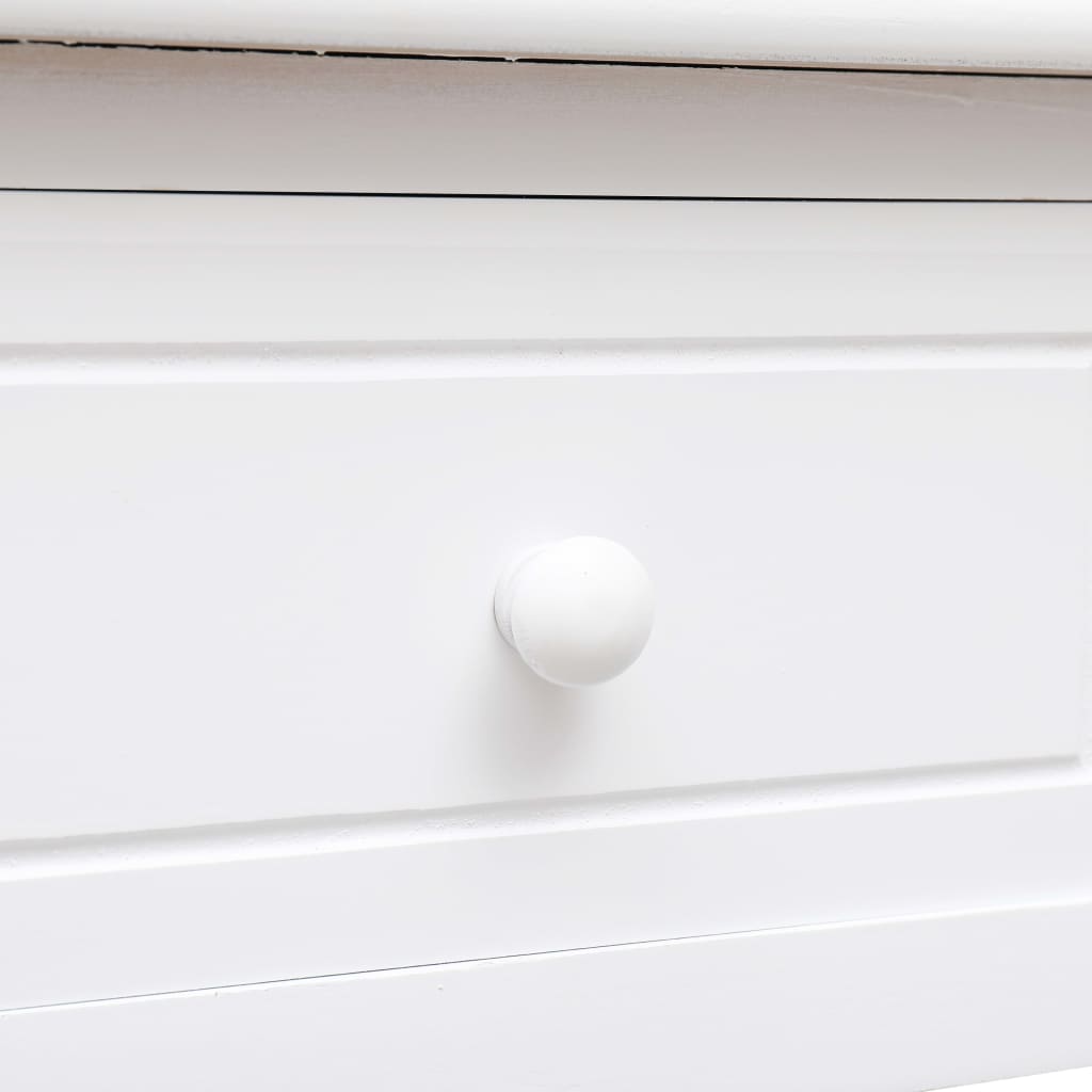 Scrivania Bianca 110x45x76 cm in Legno