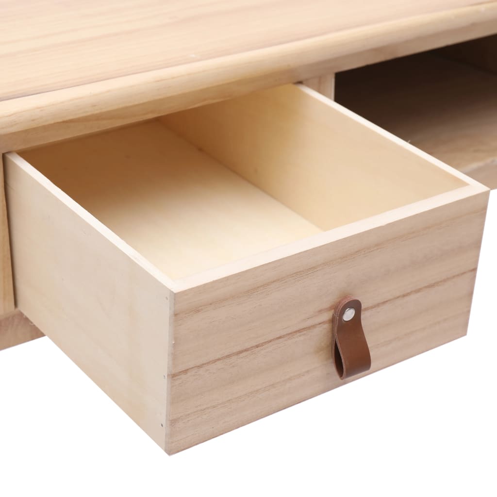 Scrivania Naturale 110x45x76 cm in Legno