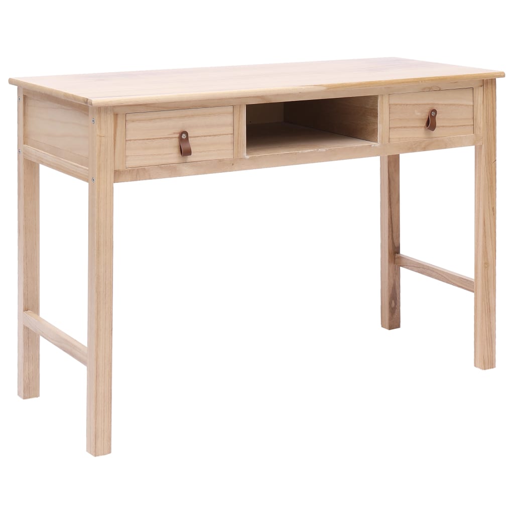Scrivania Naturale 110x45x76 cm in Legno