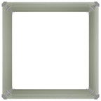 Letto di Coltura Rialzato Marrone 100x100x77cm Acciaio Zincato