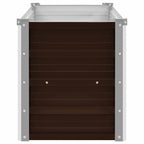 Letto Rialzato Giardino Marrone 160x40x45 cm in Acciaio Zincato