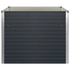 Fioriera Rialzata Antracite 100x100x77 cm in Acciaio Zincato