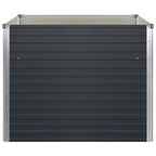 Fioriera Rialzata Antracite 100x100x77 cm in Acciaio Zincato