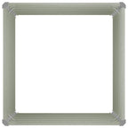 Fioriera Rialzata Antracite 100x100x77 cm in Acciaio Zincato