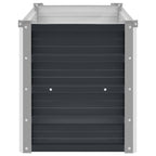 Fioriera per Giardino Antracite 100x40x45 cm in Acciaio Zincato