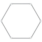 Fioriera per Giardino Antracite 129x129x77cm in Acciaio Zincato