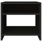 Comodini Neri 2 pz 40x30x40 cm in Legno Multistrato