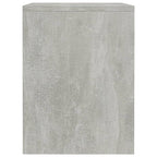 Comodino Grigio Cemento 40x30x40 cm in Legno Multistrato