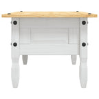 Tavolino Caffé Pino Messicano Corona Range Bianco 100x55x44 cm