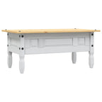 Tavolino Caffé Pino Messicano Corona Range Bianco 100x55x44 cm