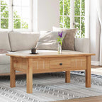 Tavolino da Salotto 100x60x43,5 cm in Pino Massello Panama Range