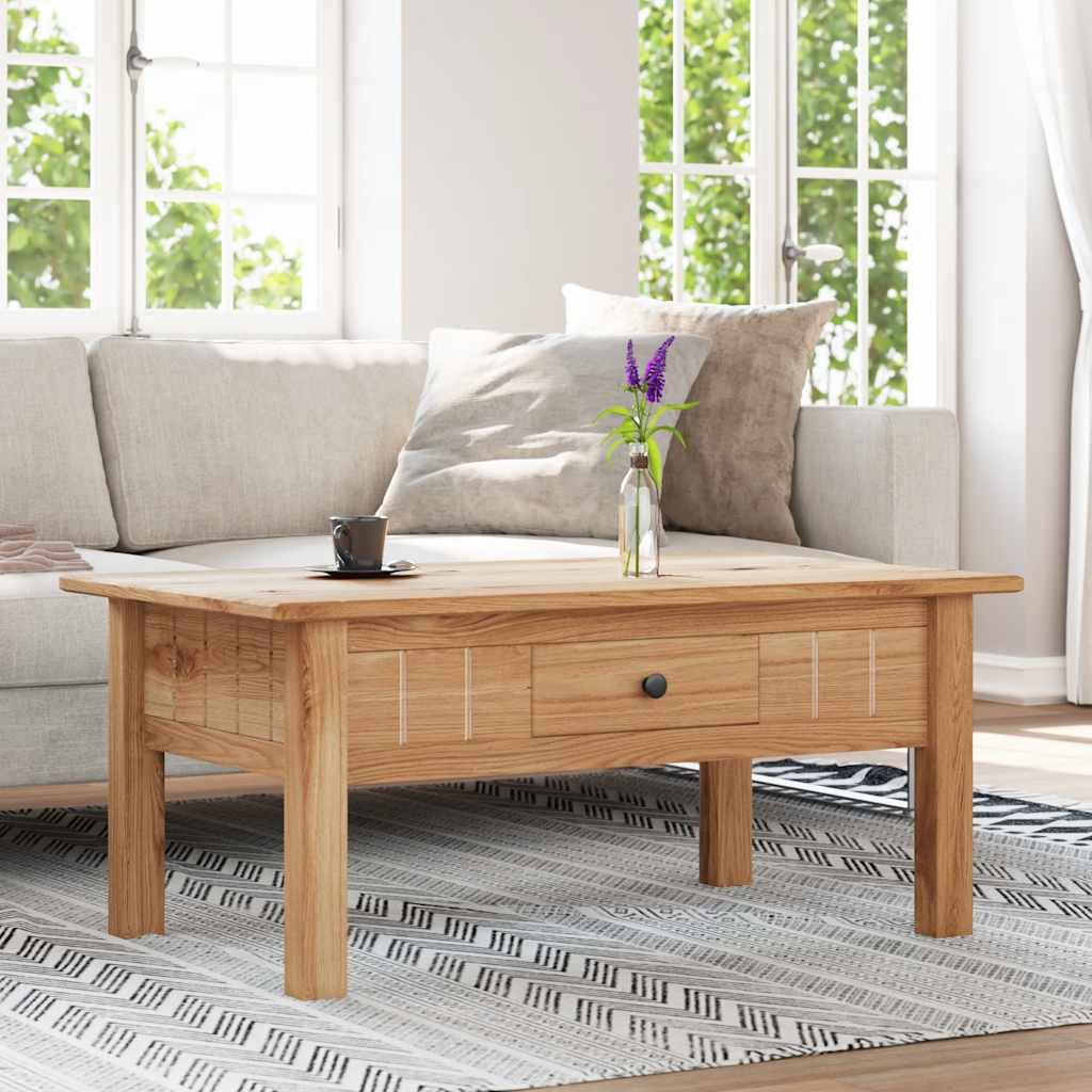 Tavolino da Salotto 100x60x43,5 cm in Pino Massello Panama Range