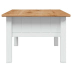 Tavolino Salotto Bianco 100x60x43,5cm Pino Massello Panama Range