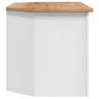 Mobile Porta TV Angolare Bianco 93x49x49cm in Pino Serie Panama