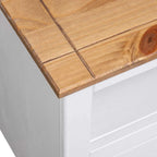 Mobile Porta TV Angolare Bianco 93x49x49cm in Pino Serie Panama