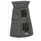 Ceste Gatti con Cuscini Grigio 3pz 47x34x60cm Salice Naturale