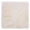 Cuscini per Sedie 2 pz Bianco 40x40cm in Vera Pelle di Montone