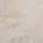 Cuscini per Sedie 2 pz Bianco 40x40cm in Vera Pelle di Montone
