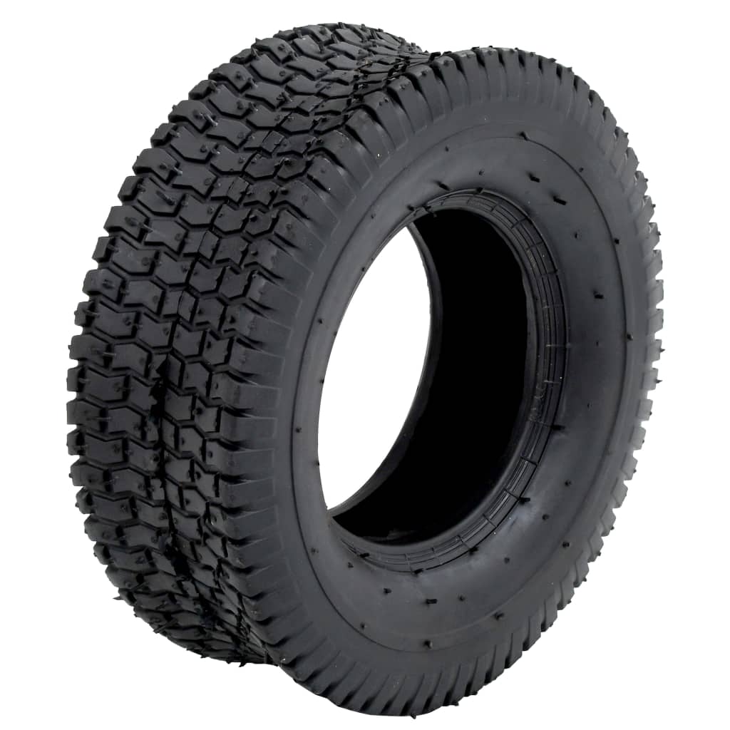 Ruote per Carriola 2 pz 13x5.00-6 4PR Gomma Piena Antiforatura