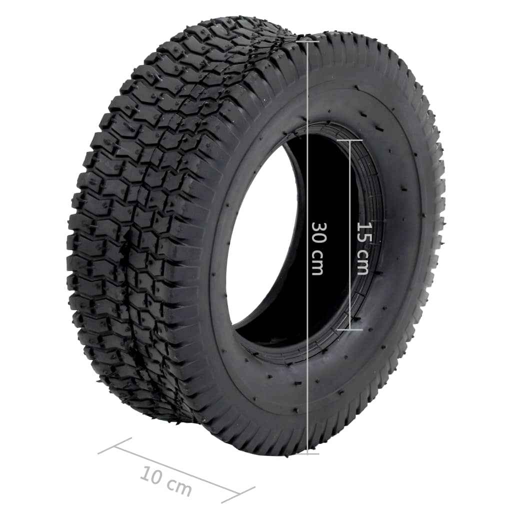 Ruote per Carriola 2 pz 13x5.00-6 4PR Gomma Piena Antiforatura