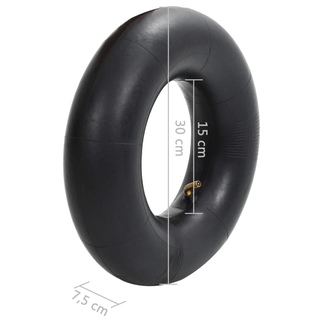 Camere d'Aria per Carriola 2 pz 13x5,00-6 Gomma Resistente