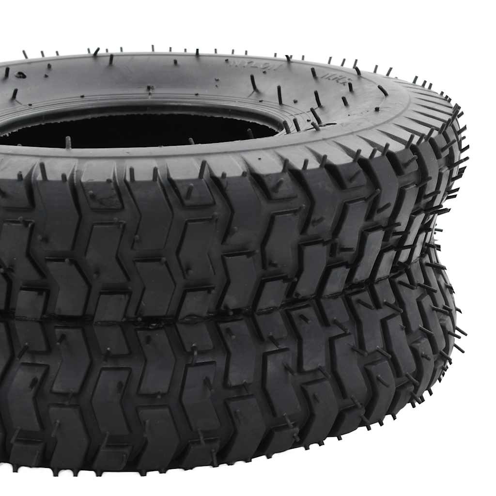 Ruote per Carriola 2 pz 15x6.00-6 4PR Gomma Antiforatura