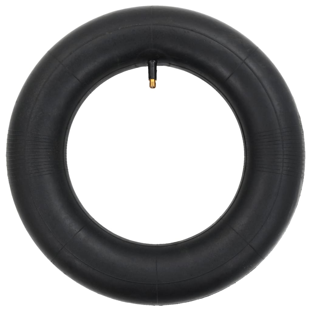 Set 2 Ruote e Camere d'Aria per Carriola 3.50-8 4PR Gomma Resistente