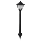 Lampade Solari da Esterno 6 pz LED Nere