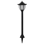 Lampade Solari da Esterno 6 pz LED Nere